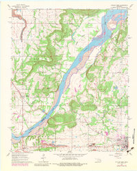 Download a high-resolution, GPS-compatible USGS topo map for Stigler West, OK (1983 edition)