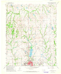1967 Map of Stillwater, OK, 1968 Print