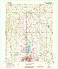 1967 Map of Stillwater, OK, 1986 Print