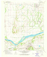 Download a high-resolution, GPS-compatible USGS topo map for Taft, OK (1973 edition)