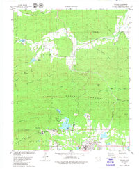 Download a high-resolution, GPS-compatible USGS topo map for Talihina, OK (1980 edition)