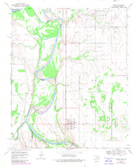 Download a high-resolution, GPS-compatible USGS topo map for Terral, OK (1981 edition)