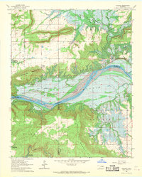 Download a high-resolution, GPS-compatible USGS topo map for Texanna, OK (1970 edition)