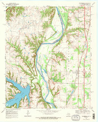 Download a high-resolution, GPS-compatible USGS topo map for Thackerville, OK (1971 edition)