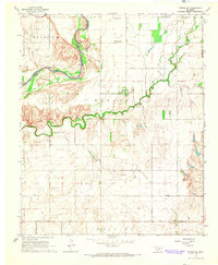 Download a high-resolution, GPS-compatible USGS topo map for Tipton SE, OK (1965 edition)