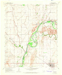 Download a high-resolution, GPS-compatible USGS topo map for Tipton, OK (1965 edition)