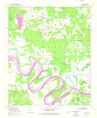 Download a high-resolution, GPS-compatible USGS topo map for Tom, OK (1976 edition)