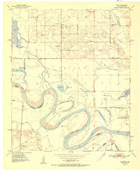 Download a high-resolution, GPS-compatible USGS topo map for Tom, OK (1951 edition)