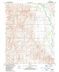 Download a high-resolution, GPS-compatible USGS topo map for Trail, OK (1987 edition)