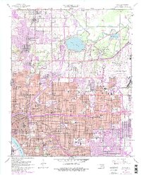 1954 Map of Tulsa, 1982 Print