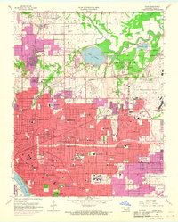 Download a high-resolution, GPS-compatible USGS topo map for Tulsa, OK (1968 edition)