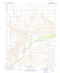 Download a high-resolution, GPS-compatible USGS topo map for Turpin East, OK (1976 edition)