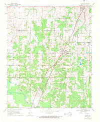Download a high-resolution, GPS-compatible USGS topo map for Tushka, OK (1971 edition)
