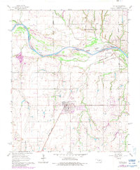 Download a high-resolution, GPS-compatible USGS topo map for Tuttle, OK (1983 edition)