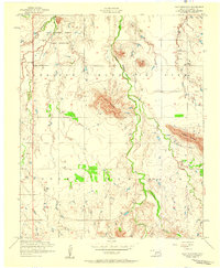 preview thumbnail of historical topo map of Kiowa County, OK in 1956