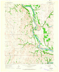 preview thumbnail of historical topo map of Kay County, OK in 1963