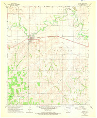 Download a high-resolution, GPS-compatible USGS topo map for Verden, OK (1969 edition)