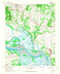 Download a high-resolution, GPS-compatible USGS topo map for Vian, OK (1968 edition)