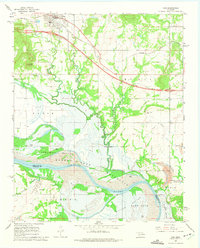 Download a high-resolution, GPS-compatible USGS topo map for Vian, OK (1975 edition)