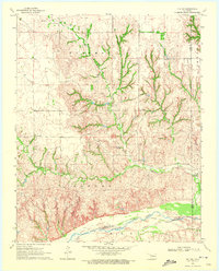 Download a high-resolution, GPS-compatible USGS topo map for Vici SW, OK (1972 edition)