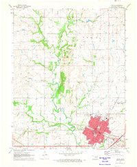 Download a high-resolution, GPS-compatible USGS topo map for Vinita, OK (1973 edition)