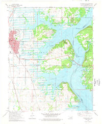 Download a high-resolution, GPS-compatible USGS topo map for Wagoner East, OK (1978 edition)