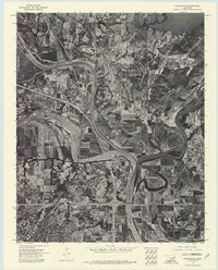 preview thumbnail of historical topo map of Muskogee County, OK in 1972