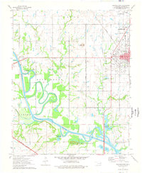 Download a high-resolution, GPS-compatible USGS topo map for Wagoner West, OK (1978 edition)