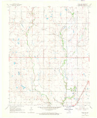 Download a high-resolution, GPS-compatible USGS topo map for Wakita SE, OK (1970 edition)