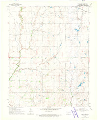 Download a high-resolution, GPS-compatible USGS topo map for Wakita SW, OK (1970 edition)