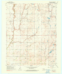 Download a high-resolution, GPS-compatible USGS topo map for Wakita SW, OK (1990 edition)