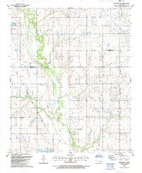 Download a high-resolution, GPS-compatible USGS topo map for Walters NE, OK (1987 edition)
