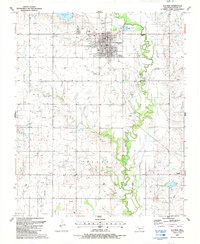Download a high-resolution, GPS-compatible USGS topo map for Walters, OK (1988 edition)