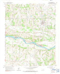 Download a high-resolution, GPS-compatible USGS topo map for Wanette, OK (1991 edition)