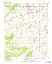 Download a high-resolution, GPS-compatible USGS topo map for Warner, OK (1993 edition)