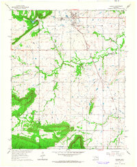 Download a high-resolution, GPS-compatible USGS topo map for Warner, OK (1964 edition)