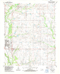 Download a high-resolution, GPS-compatible USGS topo map for Waurika East, OK (1988 edition)