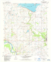 Download a high-resolution, GPS-compatible USGS topo map for Waurika West, OK (1985 edition)