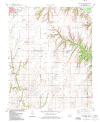 Download a high-resolution, GPS-compatible USGS topo map for Weatherford NW, OK (1985 edition)