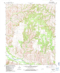 Download a high-resolution, GPS-compatible USGS topo map for Webb, OK (1985 edition)