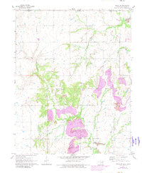 Download a high-resolution, GPS-compatible USGS topo map for Welch NW, OK (1982 edition)