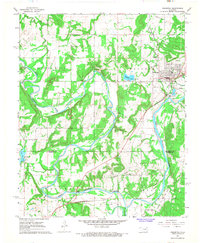 Download a high-resolution, GPS-compatible USGS topo map for Weleetka, OK (1968 edition)
