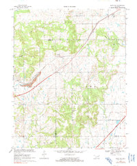Download a high-resolution, GPS-compatible USGS topo map for White Oak, OK (1991 edition)