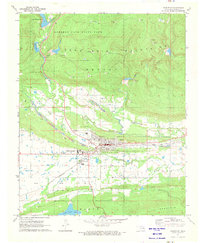 1971 Map of Wilburton, 1973 Print