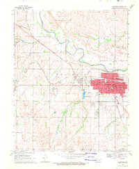 preview thumbnail of historical topo map of Woodward, OK in 1969
