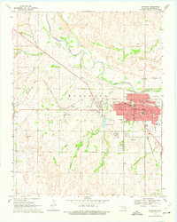 Download a high-resolution, GPS-compatible USGS topo map for Woodward, OK (1975 edition)
