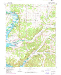 Download a high-resolution, GPS-compatible USGS topo map for Wyandotte, OK (1982 edition)