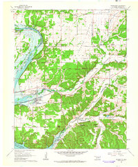 1961 Map of Wyandotte, OK, 1963 Print