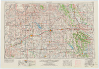 1955 Map of Clinton, 1973 Print