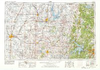 1955 Map of Enid, 1978 Print